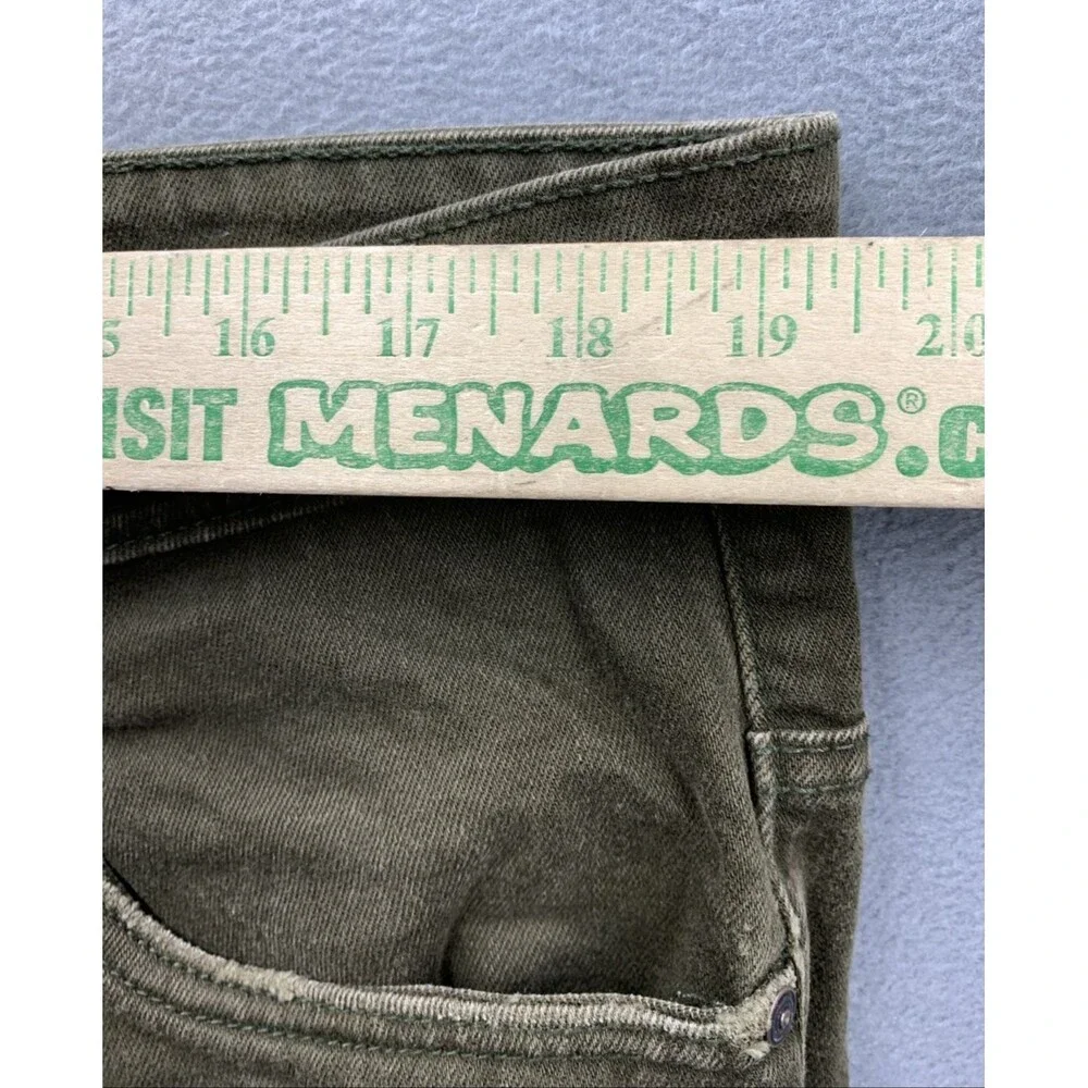 Arketype Denim Jeans Men's Destroyed Hip Hop Street Green Size 38X34